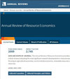 Annual Review of Resource Economics雜志封面
